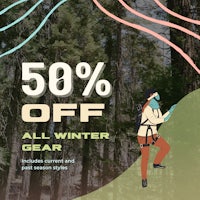 50 % off all winter gear