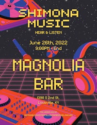 a poster for magnolia bar