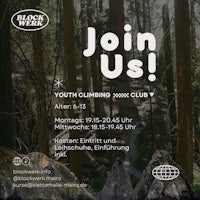 join us youth climbing club flyer